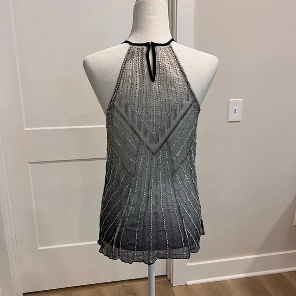 Parker Black and Silver Beaded Blouse - Picture 2 of 5